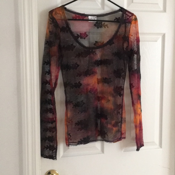 Free People Fairy Grunge Mesh Top - Picture 1 of 3